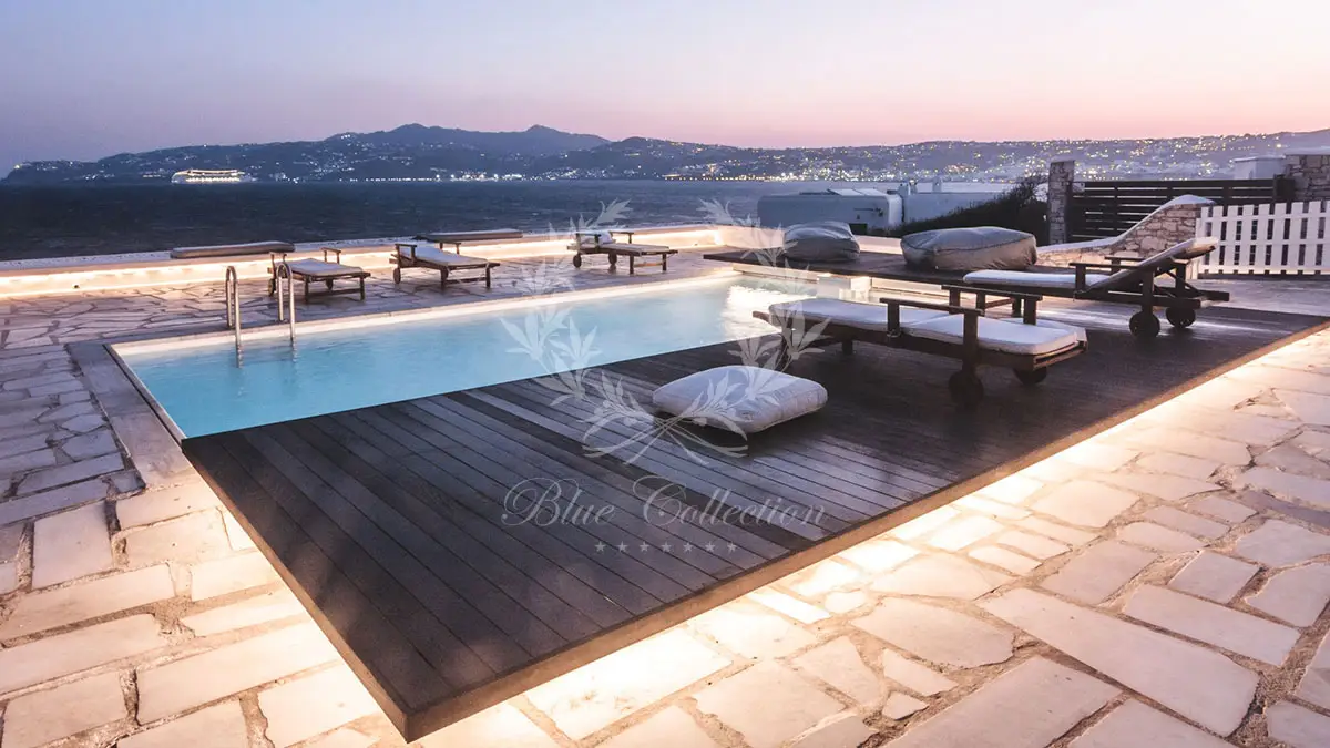 Private Seafront Villa for Rent in Mykonos – Kanalia | Private Pool | Sea & Sunset View | KRC-14