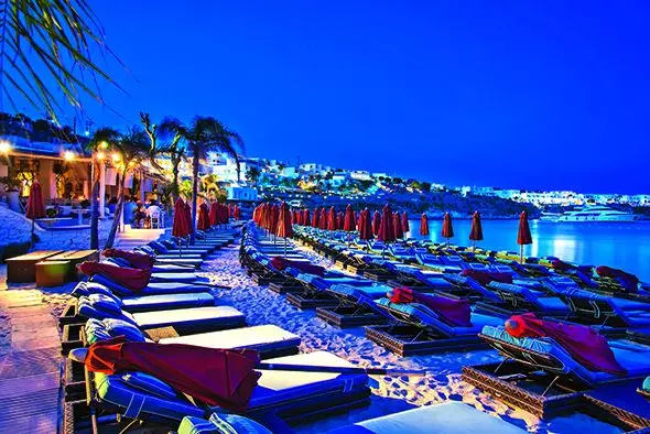 Elite Mykonos nightlife at Nammos beach club, a top spot for the 2026 season by Blue Collection