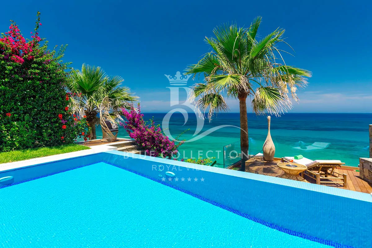 Luxury Beachfront Villa for Rent in Zakynthos – Greece | Private Heated Pool & Private Beach Area | Panoramic Sea View | Sleeps 4 | 2 Bedrooms | 3 Bathrooms | REF: 180412673 | CODE: PZV-5