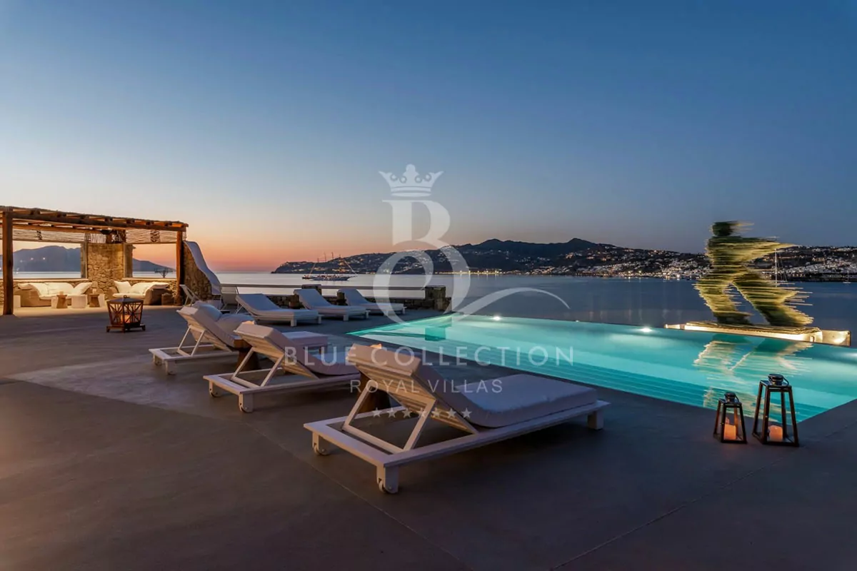 Luxury Villa for Rent in Mykonos – Greece | Kanalia | 2 Private Heated Pools | Sea & Sunset Views | Sleeps 20 | 10 Bedrooms | 11 Bathrooms | REF: 180412724 | CODE: KNL-4