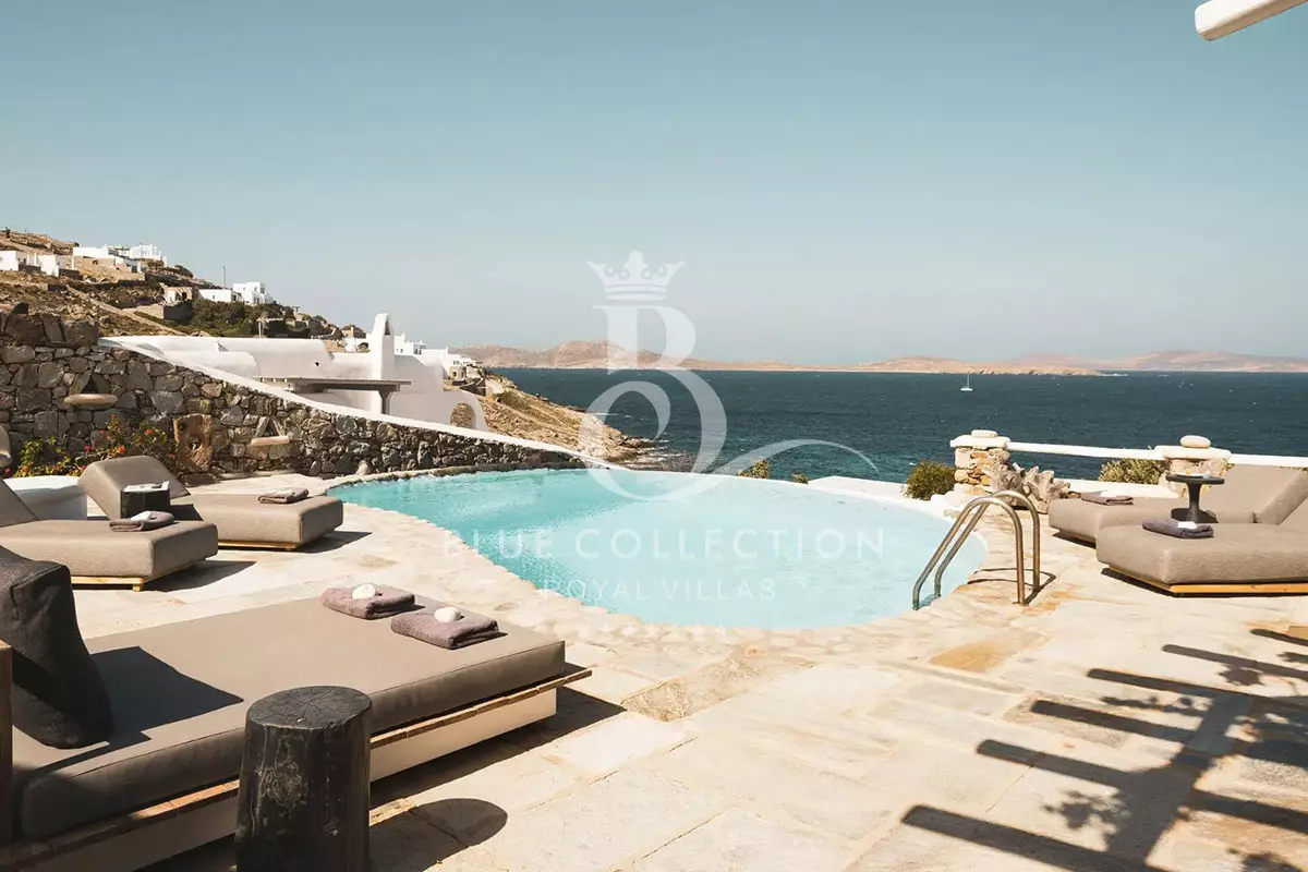 Luxury Seafront Villa for Rent in Mykonos – Aleomandra | Private Infinity Pool & Private Beach | Sea View | CDM-9