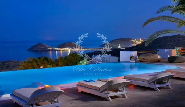 Private 4-Villas Complex for Rent in Mykonos – Greece | Lia | 3 Private Infinity Pools, 1 Heated | Sea & Sunrise View | Sleeps 26 | 13 Bedrooms | 11 Bathrooms | REF: 180412641 | CODE: LVM-1