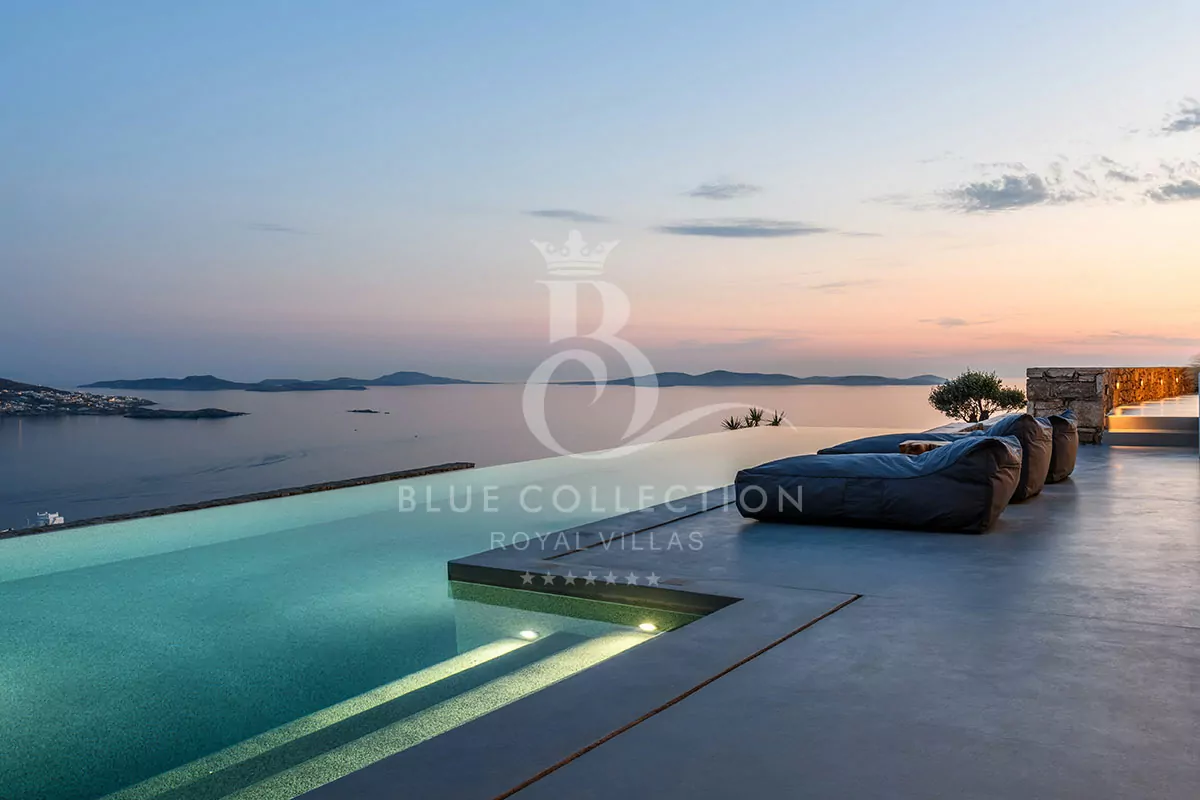 Luxury Private Villa for Rent in Mykonos – Greece | Tourlos | Private Infinity Pool | Sea & Sunset Views | Sleeps 12 | 6 Bedrooms | 5 Bathrooms | REF: 180412731 | CODE: TRD-1
