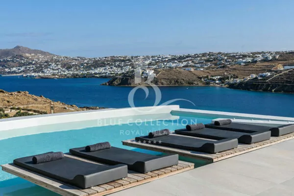 Luxury Private Villa for Rent in Mykonos | REF: 180412749 | CODE: KNL-5 | Private Infinity Pool | Sea & Mykonos Town View | Sleeps 14 | 7 Bedrooms | 8 Bathrooms