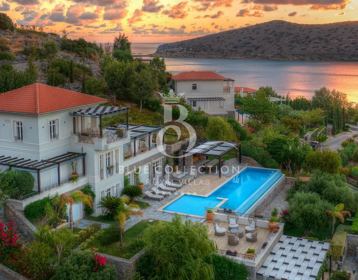 Luxury Seafront Villa for Sale in Crete – Greece | Elounda | Private Infinity Heated Pool | Sea & Sunrise View | Sleeps 12 | 6 Bedrooms | 7 Bathrooms | REF: 180412802 | CODE: CRM-4