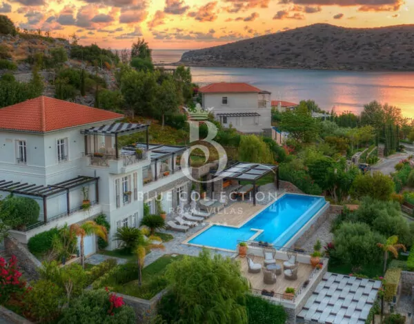 Luxury Seafront Villa for Rent in Crete – Greece | Elounda | Private Infinity Heated Pool | Sea & Sunrise View | Sleeps 12 | 6 Bedrooms | 7 Bathrooms | REF: 180412801 | CODE: CRM-4
