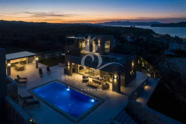 Modern Luxury Villa for Rent in Crete – Greece | Chania | Private Infinity Heated Pool | Sea View | Sleeps 10 | 5 Bedrooms | 4 Bathrooms | REF: 180412803 | CODE: CRT-18