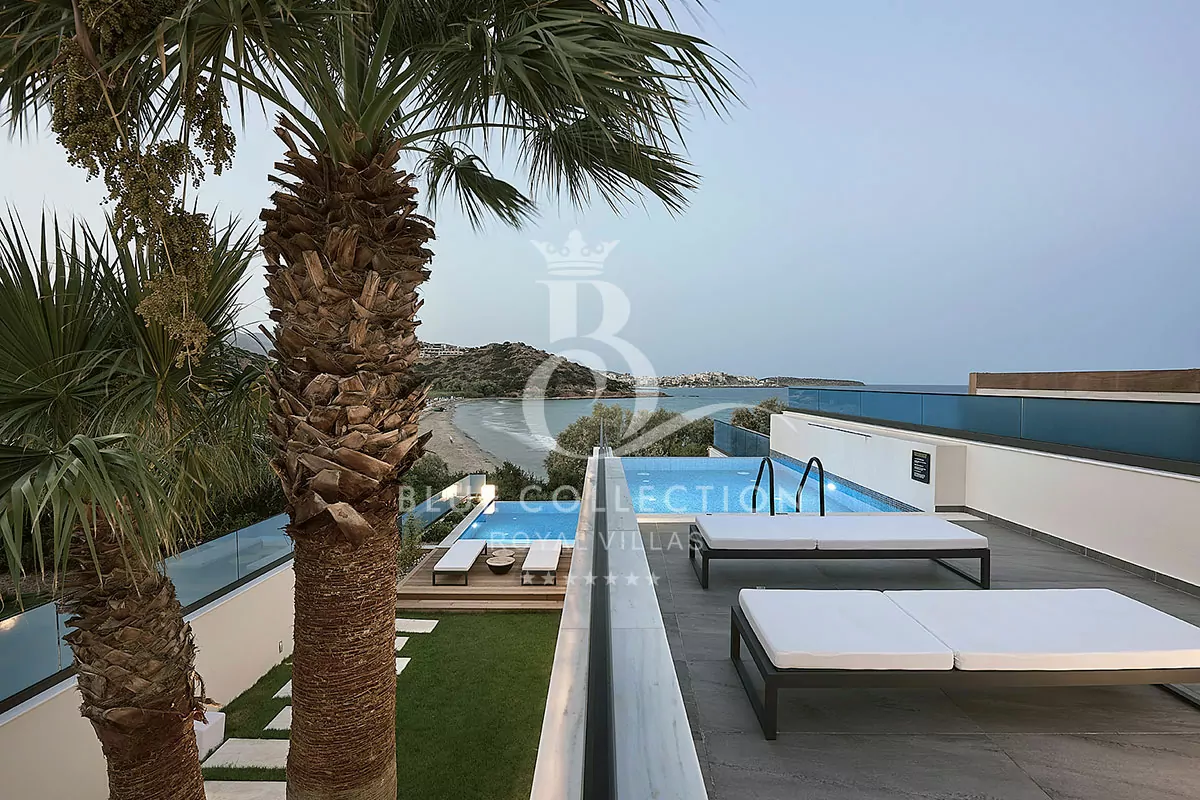 Private Beachfront Villa for Rent in Crete – Greece | Agios Nikolaos | Private Infinity Pool | Sea & Sunrise View | Sleeps 6 | 3 Bedrooms | 3 Bathrooms | REF: 180412811 | CODE: CRV-4