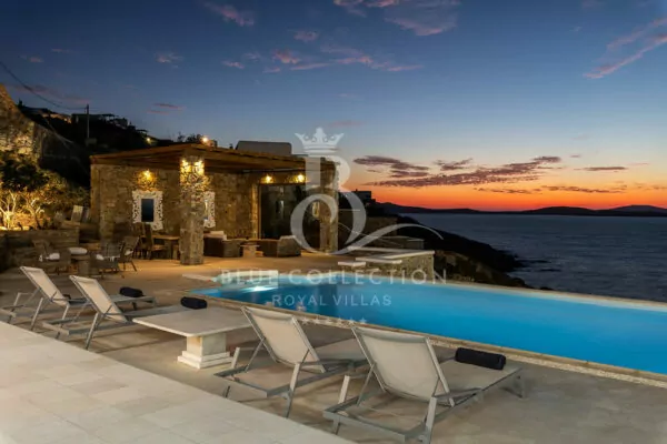 Luxury Seafront Villa for Rent in Mykonos – Greece | Aleomandra | Private Swimming Pool | Sea & Sunset Views 