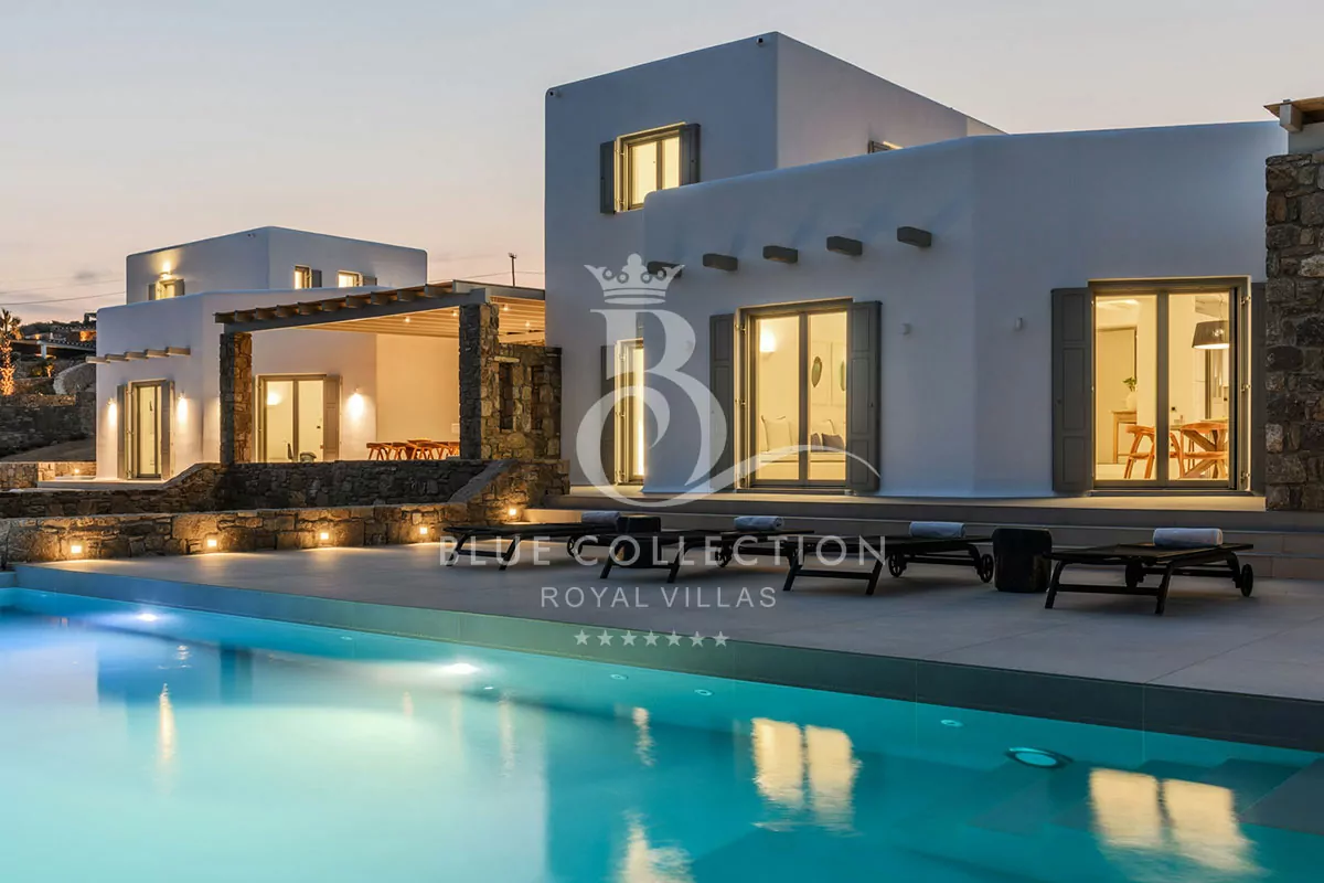 Mykonos Villas - 2 x Combined Private Villas for Rent in Mykonos – Greece | REF: 180412845 | CODE: KLF-12 | Private Infinity Pools | Sea View | Sleeps 12 | 6 Bedrooms | 6 Bathrooms