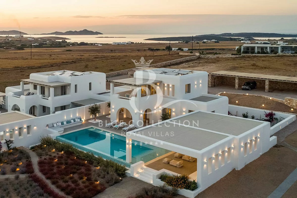 Paros Greece - Private 2 x Villas Complex for Rent | 2 Private Infinity Pools | Sea & Sunrise View | Sleeps 26 | 13 Bedrooms | 15 Bathrooms | REF: 180412875 | CODE: PRS-15
