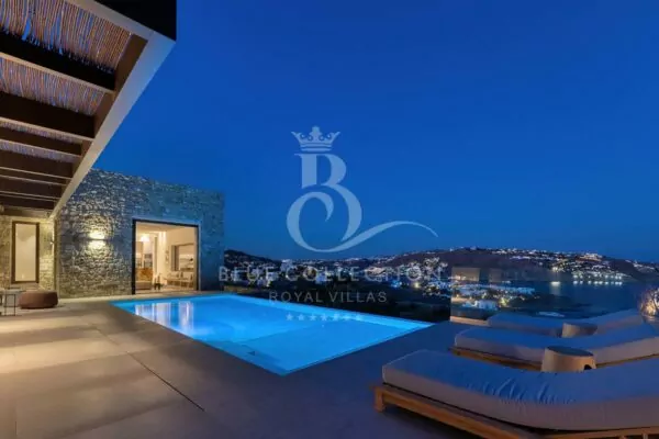 Private Villa for Rent in Mykonos – Greece | REF: 180412889 | CODE: ALU-3 | Aleomandra | Private Infinity Pool | Sea View | Sleeps 10 | 5 Bedrooms | 5 Bathrooms