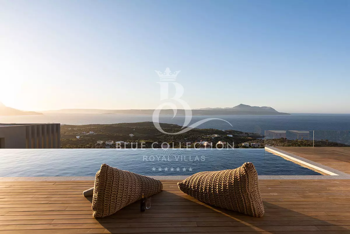 Private Modern Villa for Rent in Crete - Chania | Private Heated Infinity Pool | Sea & Sunset View | C-1