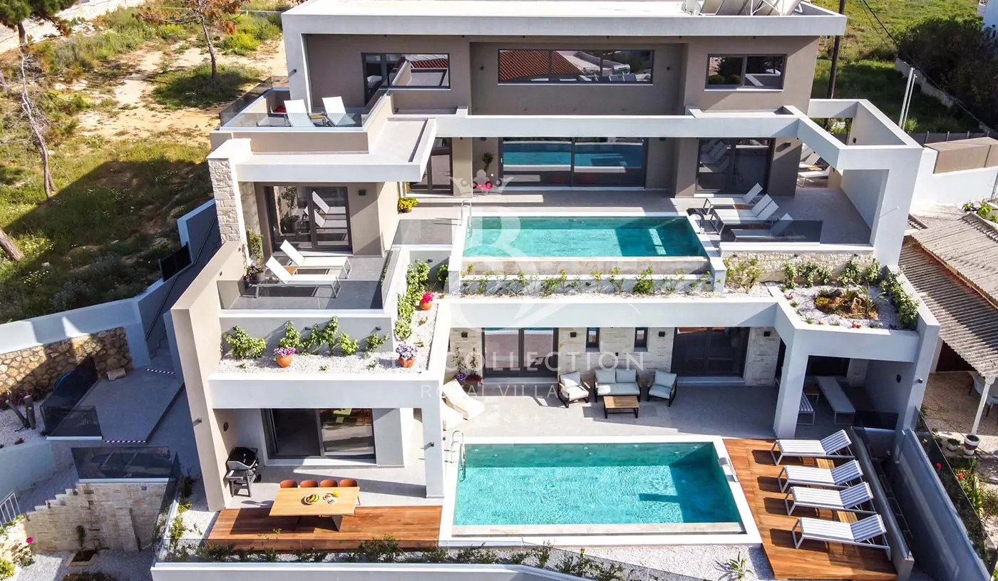 Crete Seafront 2 x Villas Complex for Rent | Chania | REF: 180412941 | CODE: CHV-18 | 2 Private Heated Pools | Sea View 