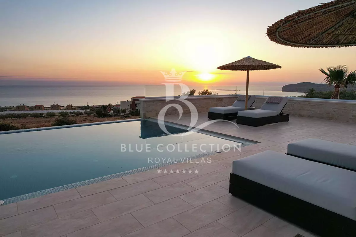 Private Villa for Rent in Crete | Chania | REF: 180412948 | CODE: CHV-25 | Private Heated Pool | Sea & Sunset View | Sleeps 8 | 4 Bedrooms | 4 Bathrooms