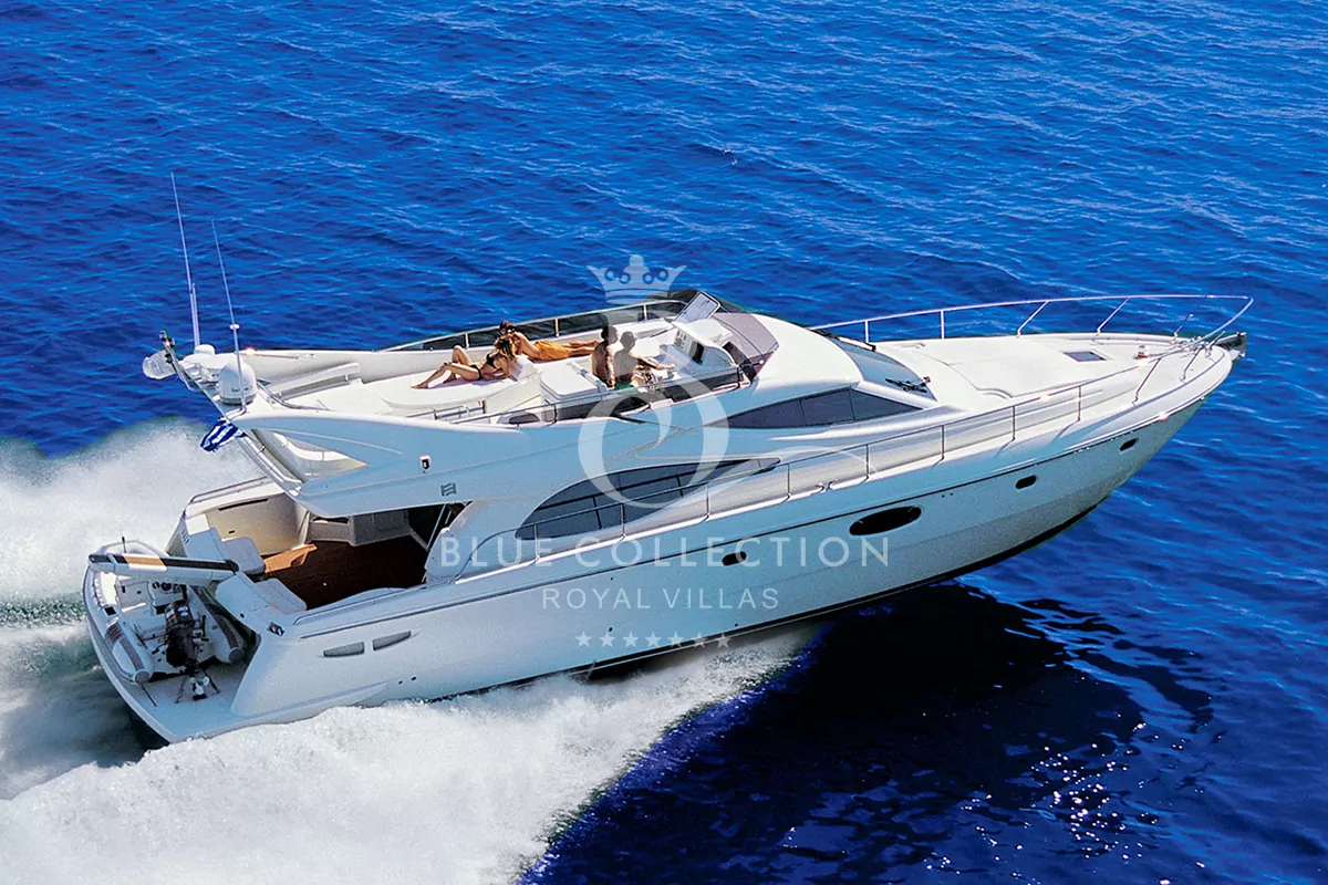 Motor Yacht for Charter | Greece | M/Y Ferretti 59 | 59 ft | 3 Cabins | Guests 6 | Crew 2