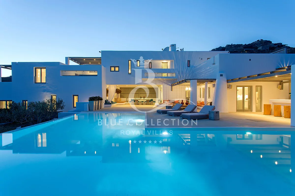 Mykonos Villas - Luxury Villa for Rent in Mykonos - Kalafatis | REF: 180412963 | CODE: ELP-3 | Private Infinity Pool | Sea View | Sleeps 14 | 7 Bedrooms | 7 Bathrooms