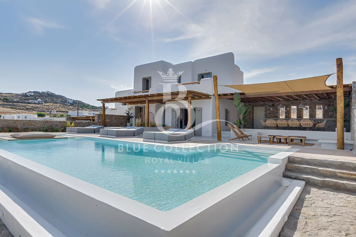 Private 2 x Villas for Rent in Mykonos – Greece | Kalafatis | REF: 180412956 | CODE: KDO-3 | 2 Private Infinity Pools | Sea & Sunrise View | Sleeps 16 | 8+1 Bedrooms | 7 Bathrooms