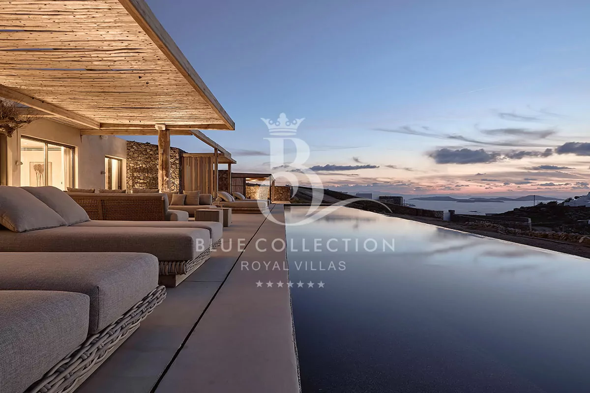 Mykonos Luxury Villas - Presidential Villa for Rent | REF: 180412969 | CODE: ASF-5 | 2 Private Infinity Pools | Sea & Sunset Views | Sleeps 14 | 7 Bedrooms | 7 Bathrooms