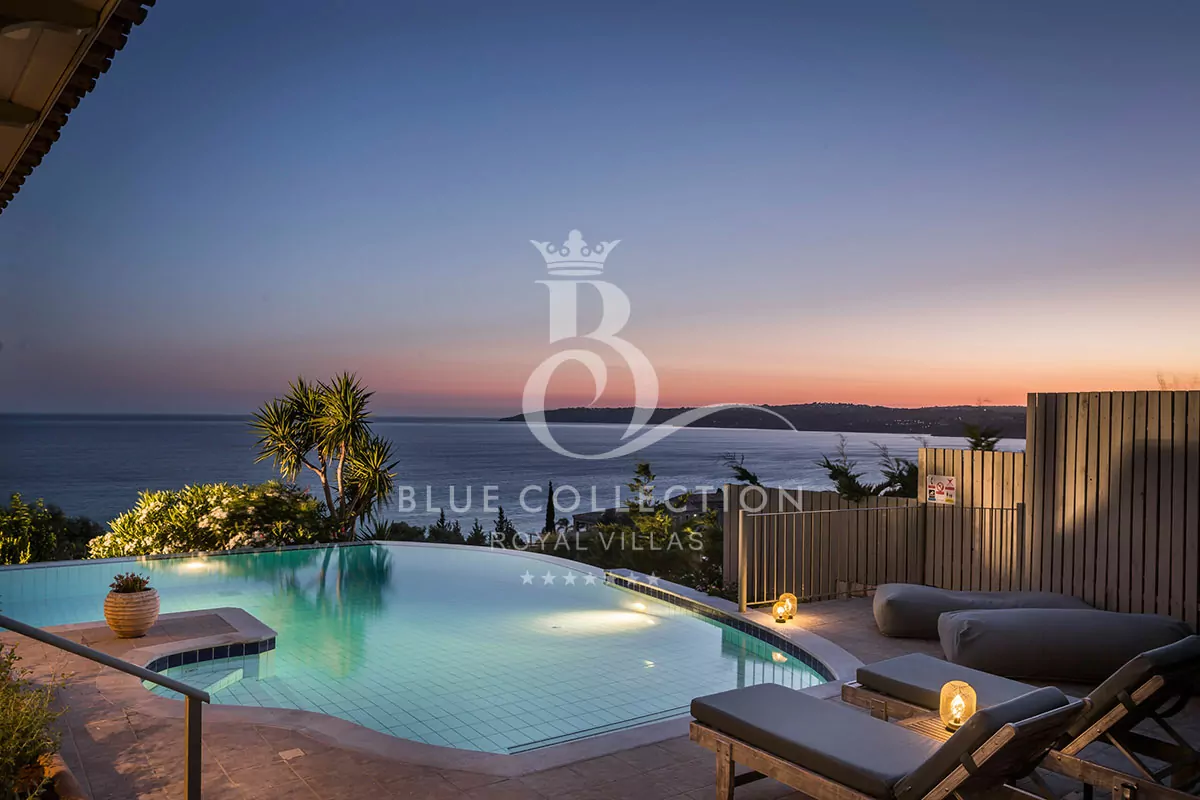 Private 2-Villas Complex for Rent in Kefalonia – Greece | REF: 180413002 | CODE: KFL-5 | 2 Private Infinity Pools | Sea View | Sleeps 12 | 6 Bedrooms | 6 Bathrooms