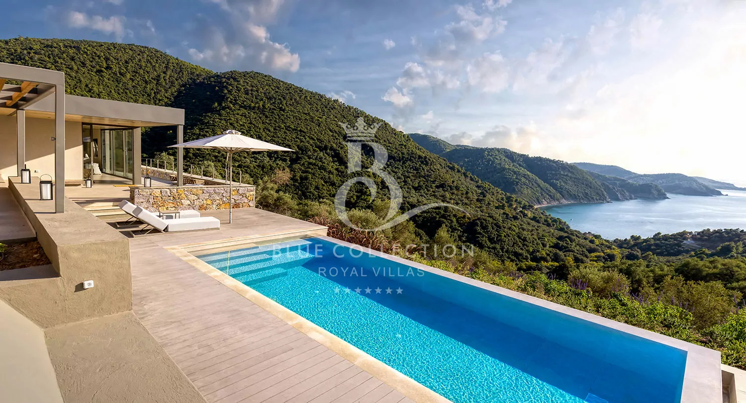 Luxury Villa for Rent in Skiathos – Greece | REF: 180413045 | CODE: VSK-10 | Private Infinity Pool | Sea & Sunset Views | Sleeps 8 | 4 Bedrooms | 4 Bathrooms