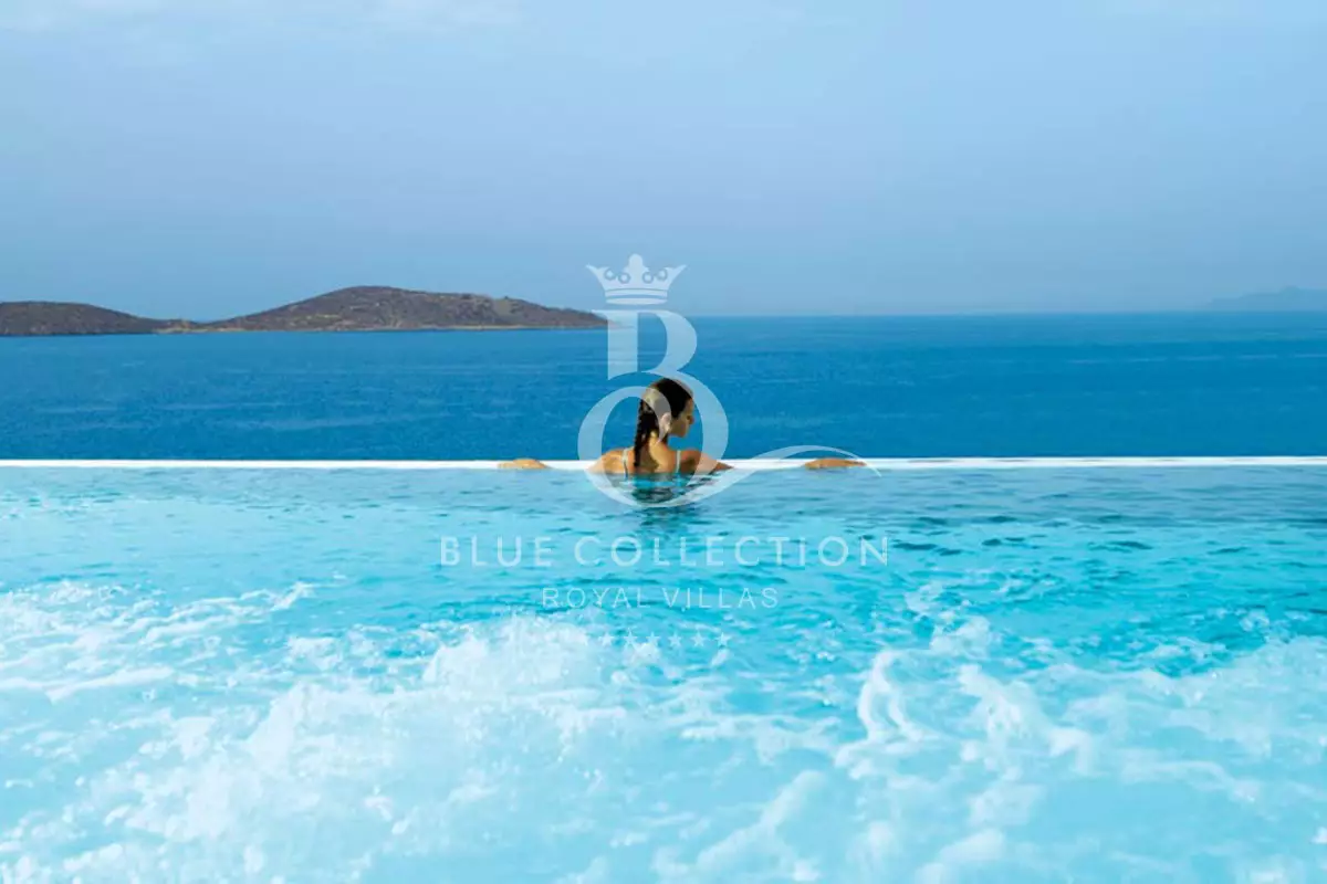 Luxury Seafront Villa for Rent in Crete - Greece | Elounda | Private Pool | Sea & Sunrise View | Sleeps 14 | 7 Bedrooms | 7 Bathrooms | REF: 180412472 | CODE: CEL-4