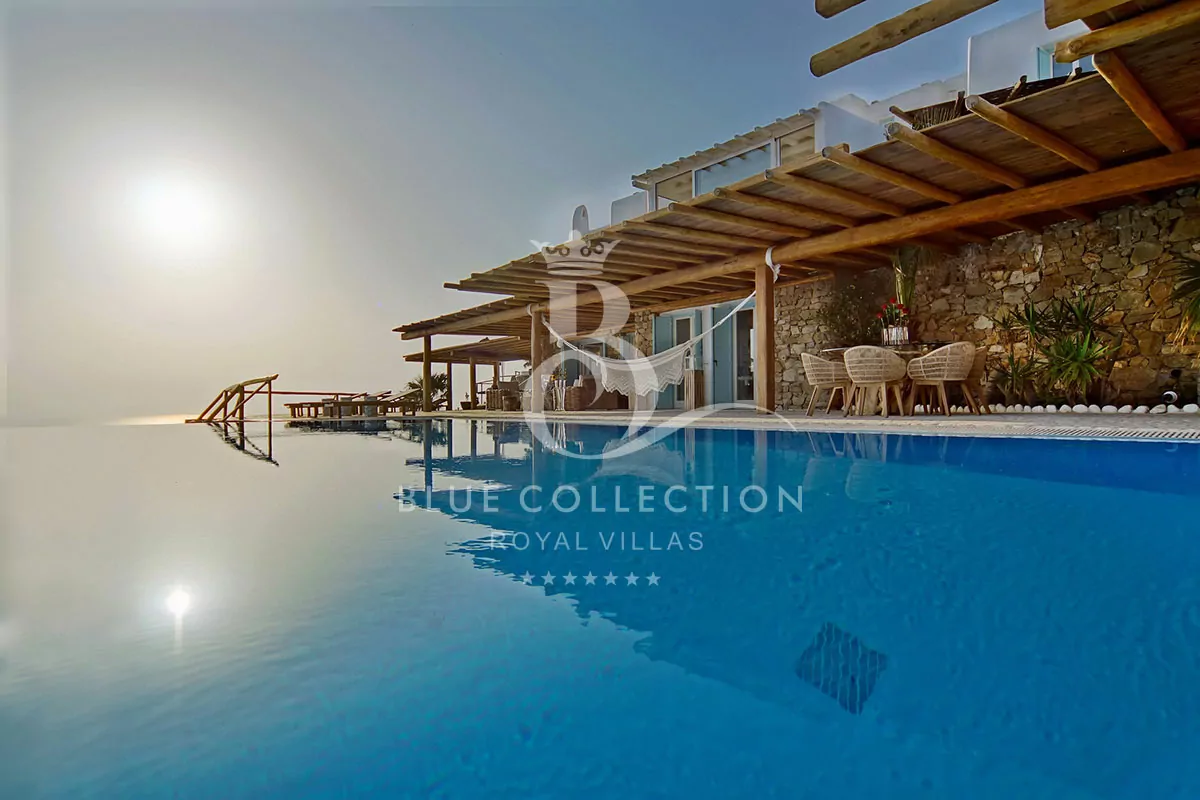 Presidential Villa for Rent in Mykonos-Greece | Fanari | REF: 180413055 | CODE: Z-10 | 3 Private Infinity Pools & Jacuzzi | Sea & Sunset Views | Sleeps 26 | 13 Bedrooms | 13 Bathrooms