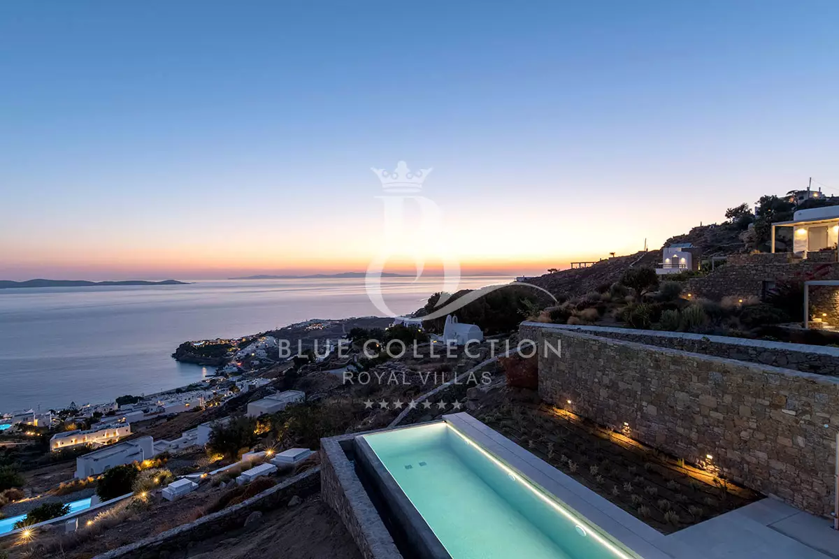 Luxury Villa for Rent in Mykonos | Paradisia-Tourlos | REF: 180413065 | CODE: PAT-1 | Private Infinity Pool | Sea, Sunset & Mykonos Town Views | Sleeps 10 | 5 Bedrooms | 7 Bathrooms