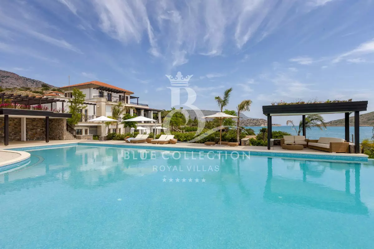 Luxury Beachfront Villa for Rent in Crete – Greece | Elounda | REF: 180413089 | CODE: CRM-5 | Private Heated Pool | Sea & Sunrise View | Sleeps 12 | 6 Bedrooms | 6 Bathrooms