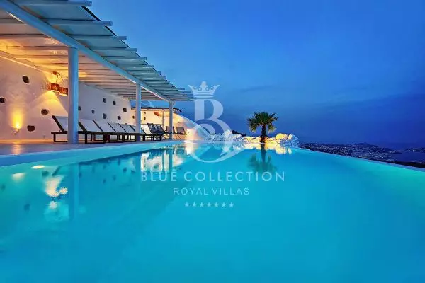 Presidential 2-Villas Complex for Rent in Mykonos-Greece | Kastro-Fanari | REF: 180413088 | CODE: Z-11 | 2 Private Infinity Pools | Sea & Sunset Views 