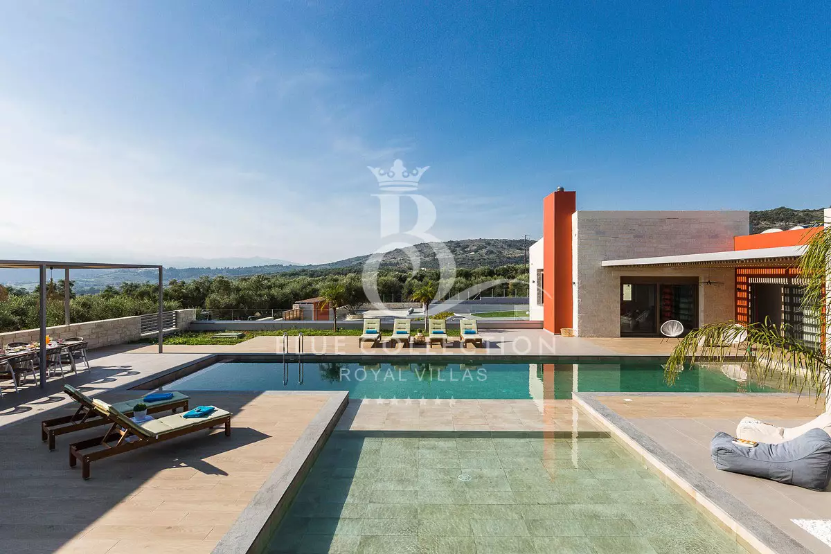 Crete Private Villa for Rent | Chania | REF: 180413110 | CODE: C-14 | Private Pool | Mountain view | Sleeps 10 | 5 Bedrooms | 6 Bathrooms