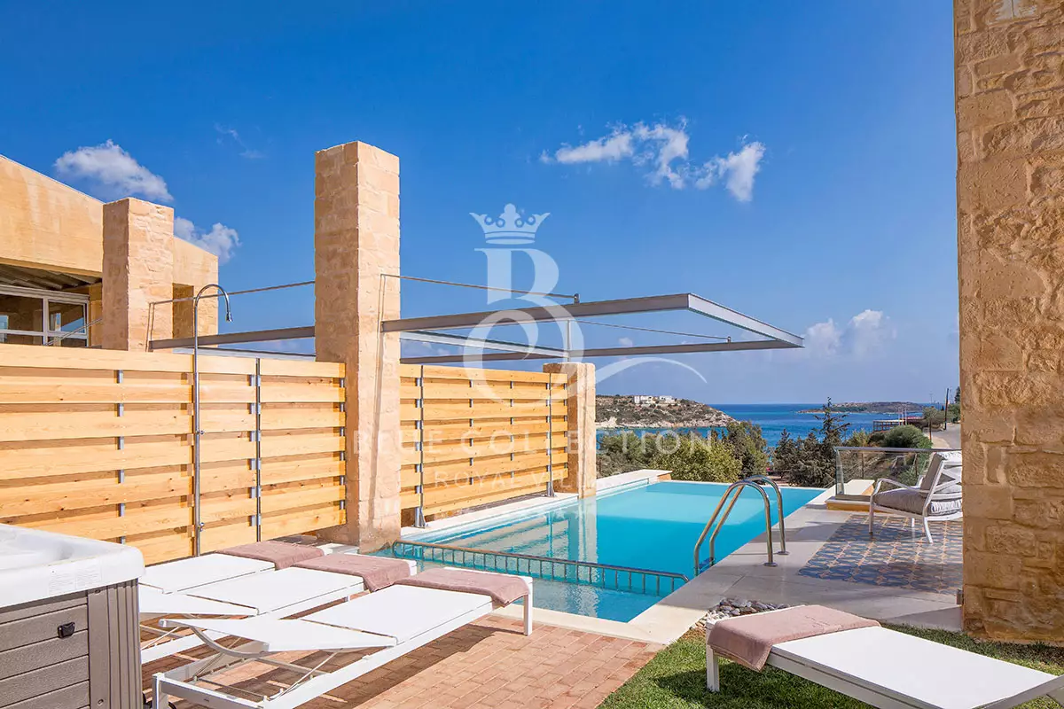 Crete Private Villa for Rent | Chania | REF: 180413104 | CODE: CRT-27 | Private Pool & Jacuzzi | Sea View | Sleeps 6 | 3 Bedrooms | 3 Bathrooms