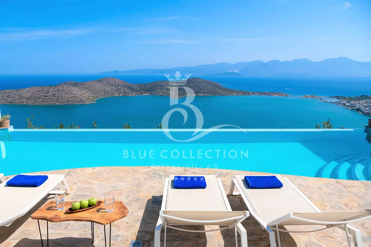 Crete Private Villa for Rent | Elounda | REF: 180413119 | CODE: C-23 | Private Infinity Pool | Sea View | Sleeps 10 | 5 Bedrooms | 5 Bathrooms