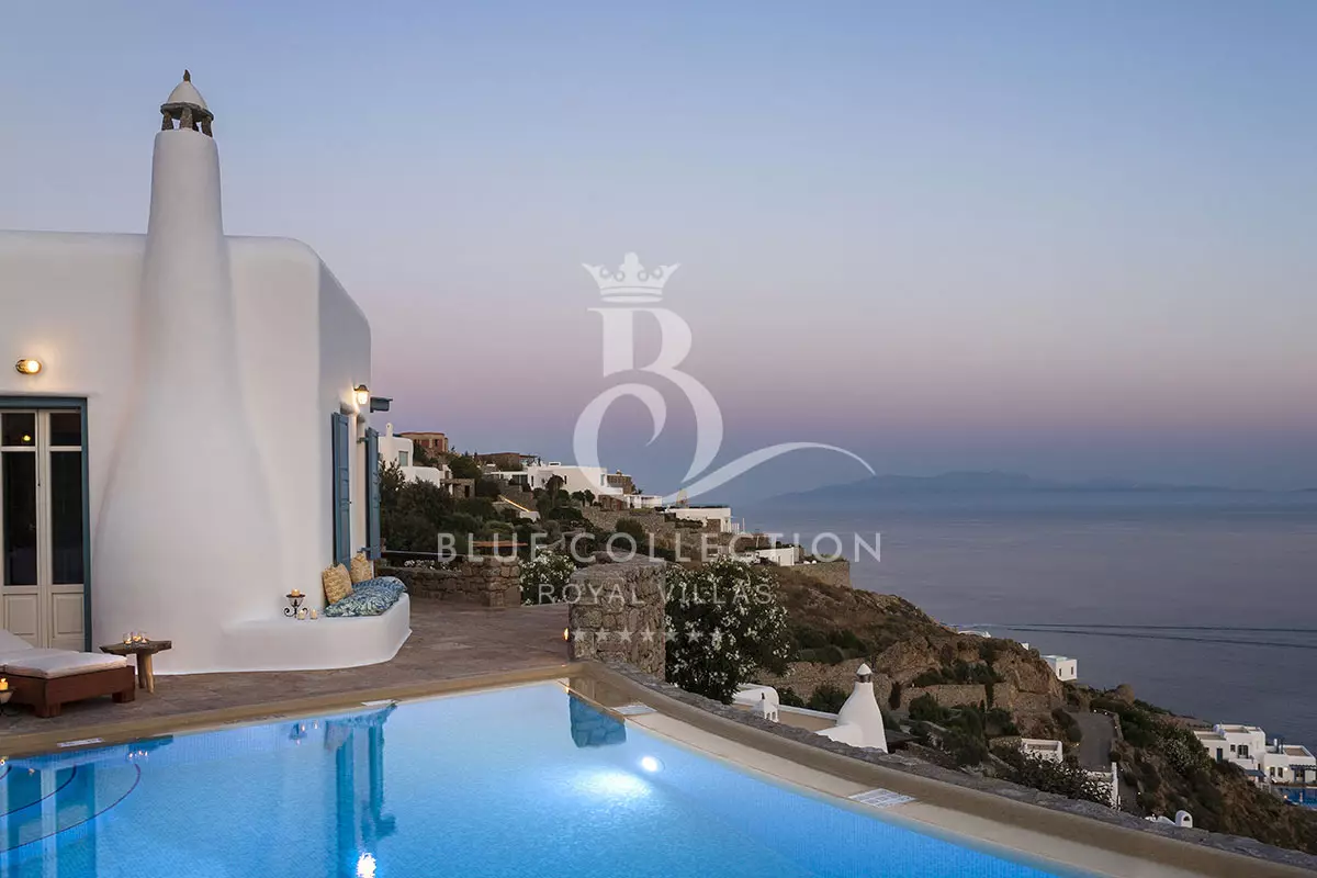 Private Seafront 2-Villas Complex for Rent in Mykonos - Agios Lazaros | 2 Private Heated Pools | Sea & Sunset Views | ASL-47