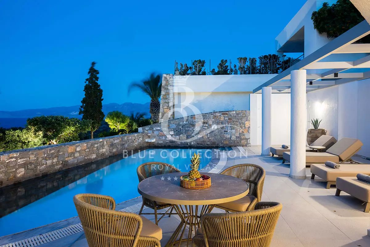 Luxury Villa for Rent in Crete – Greece | Elounda | REF: 180413258 | CODE: EGV-5 | Private Heated Pool & Jacuzzi | Sea View | Sleeps 4 | 2 Bedrooms | 2 Bathrooms
