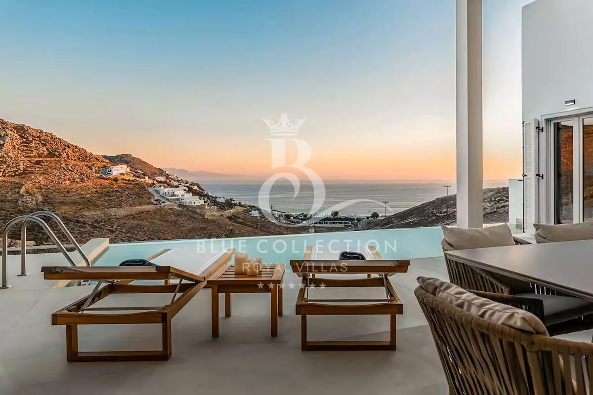 Private Villa for Rent in Mykonos – Greece | Elia | REF: 180413250 | CODE: ELM-2 | Private Pool & Jacuzzi | Sea view | Sleeps 10 | 5 Bedrooms | 5 Bathrooms