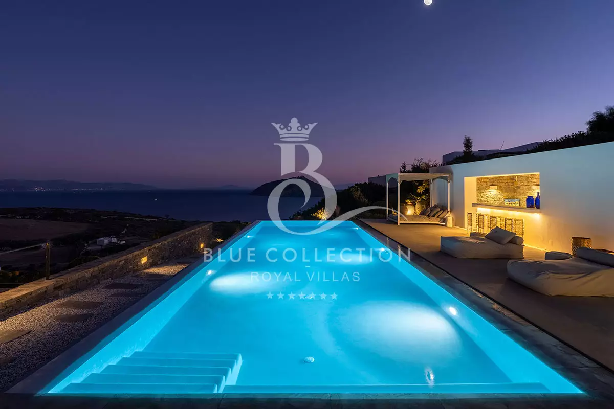 Private Villa for Rent in Paros – Greece | REF: 180413256 | CODE: PRS-54 | Sea View | Private Infinity Pool | Sleeps 12 | 6 Bedrooms | 6 Bathrooms