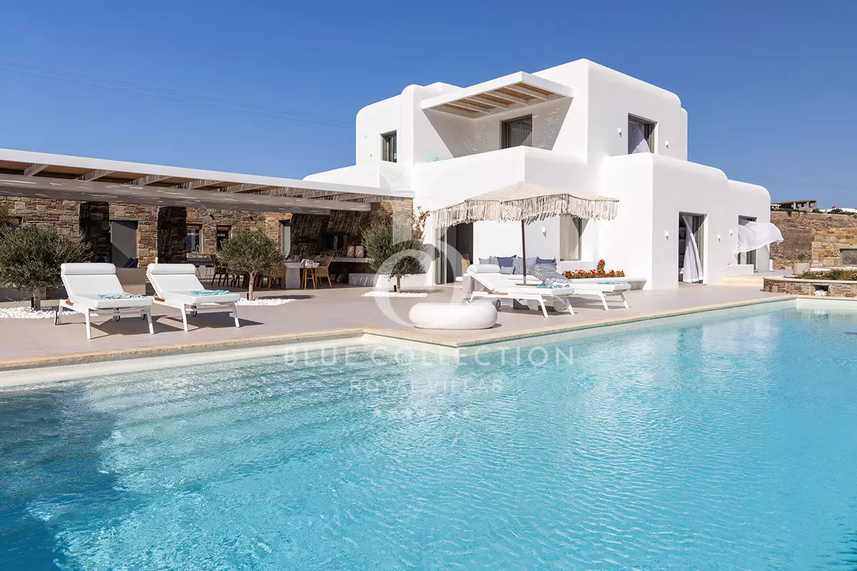 Luxury Villa for Rent in Mykonos – Greece | Aleomandra | REF: 180413284 | CODE: ADR-7 | Sea View | Private Heated Pool | Sleeps 16 | 8 Bedrooms | 9 Bathrooms