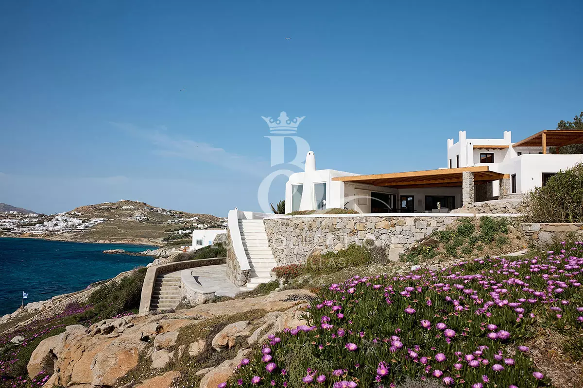 Private Waterfront Villa for Rent in Mykonos – Greece | Aleomandra | REF: 180413309 | CODE: ADR-10 | Sea & Sunset View | Private Heated Pool | Sleeps 16 | 8 Bedrooms | 8 Bathrooms