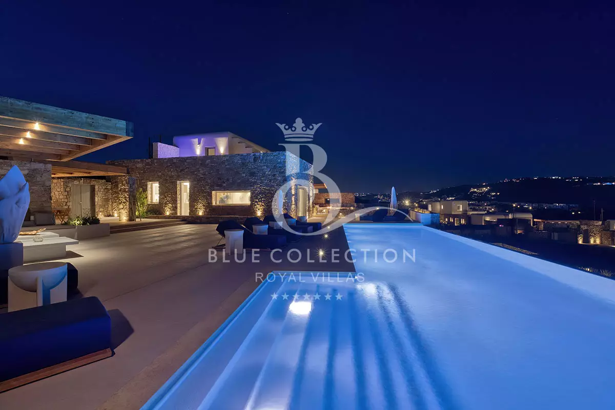 Luxury Villa for Rent in Mykonos – Greece | Aleomandra | REF: 180413308 | CODE: ADR-9 | Sea View | 2 Private Infinity Pools | Sleeps 14 | 7 Bedrooms | 7 Bathrooms