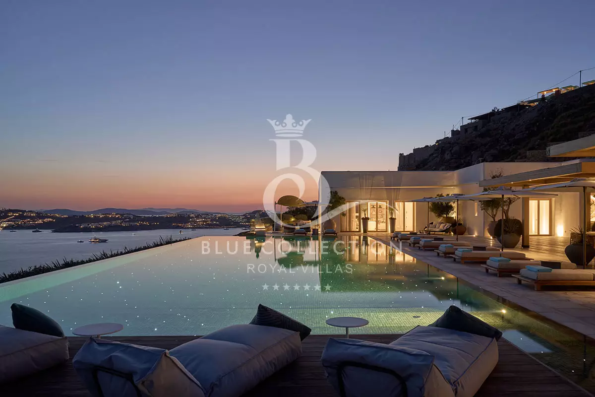 Luxury Seafront Villa for Rent in Mykonos – Greece | Agios Lazaros | REF: 180413339 | CODE: AL-10 | 2 Private Heated Infinity Pools | Sea & Sunset Views | Sleeps 18 | 9 Bedrooms | 9 Bathrooms