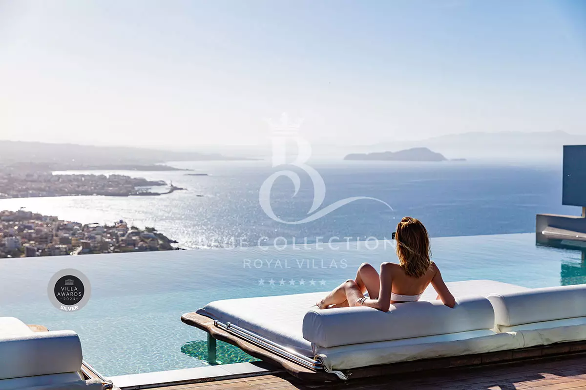 Luxury Villa for Rent in Crete - Greece | Chania | REF: 180413370 | CODE: CRT-34 | 2 Infinity Heated Pools | Sea & Sunset View | Sleeps 12 | 6 Bedrooms | 6 Bathrooms