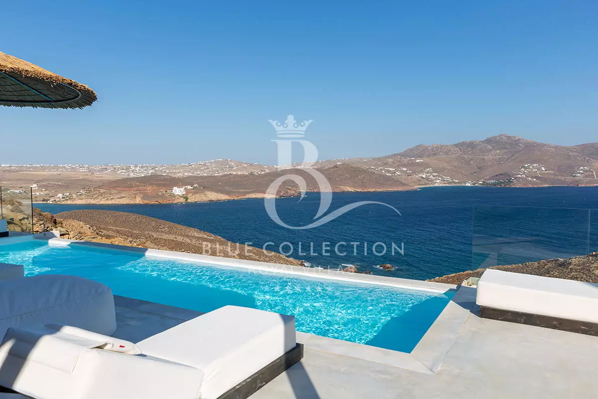 Private Villa for Rent in Mykonos – Greece | Ftelia | REF: 180413382 | CODE: FTL-28 | Private Infinity Pool | Sea View | Sleeps 8 | 4 Bedrooms | 3 Bathrooms