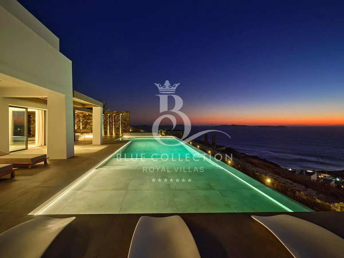 Private Villa for Rent in Mykonos – Greece | Choulakia | REF: 180413392 | CODE: CHA-10 | Private Infinity Pool | Sea & Sunset View | Sleeps 14 | 7 Bedrooms | 7 Bathrooms