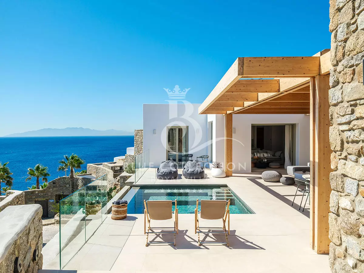 Luxury Villa for Rent in Mykonos – Agios Lazaros | Private Heated Pool | Sea View | AL-11