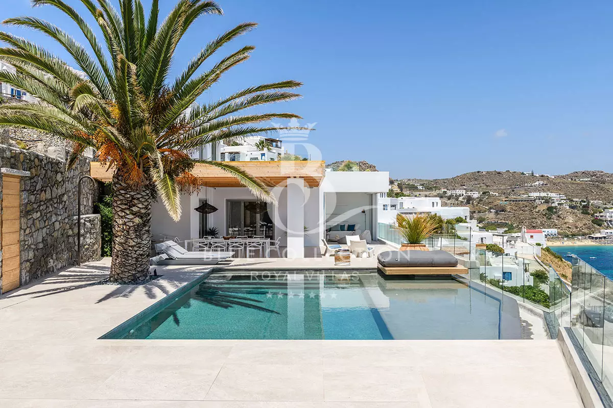 Luxury 3-Villas Complex for Rent in Mykonos – Agios Lazaros | 3 Private Heated Pools | Sea View | AL-5711