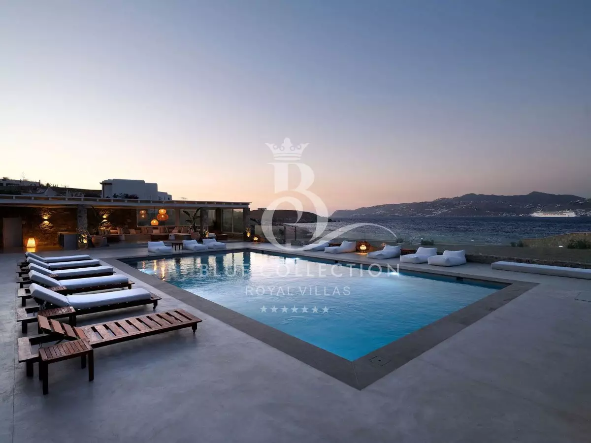 Private Beachfront Villa for Rent in Mykonos – Kanalia | Private Pool | Sea & Sunset View | KNL-17