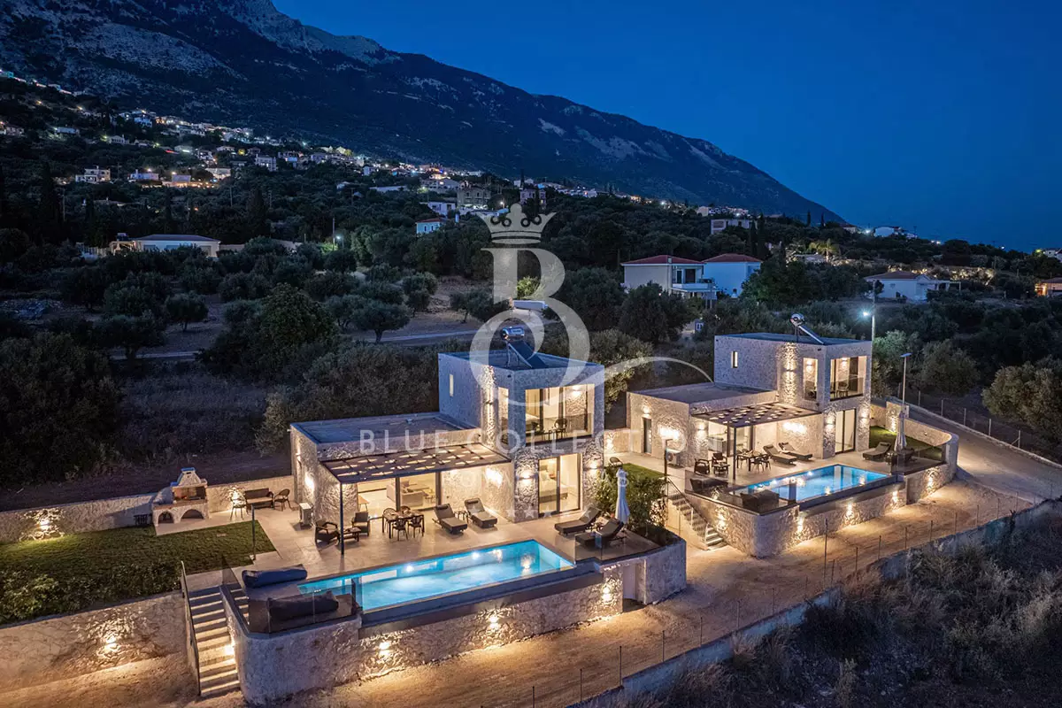 Private 2-Villas Complex for Rent in Kefalonia | 2 Private Infinity Pools | Sea View | KFL-14