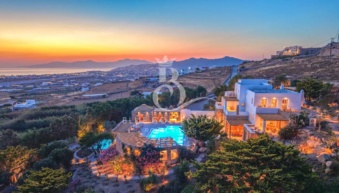 Luxury 2-Villas Complex for Rent in Mykonos | 2 Private Infinity Pools | Panoramic Sea View | MTL-14