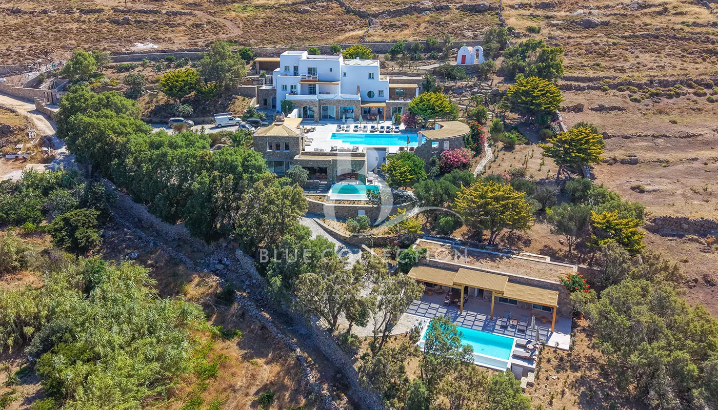 Luxury 3-Villas Complex for Rent in Mykonos | 3 Private Infinity Pools | Panoramic Sea View | MTL-15